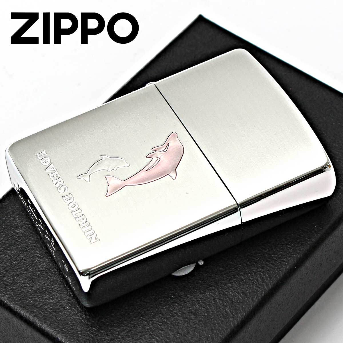 Zippo ジッポー イルカ ラバーズドルフィン ピンク LOVERS DOLPHIN 63400198｜Zippo専門店フラミンゴ：本店