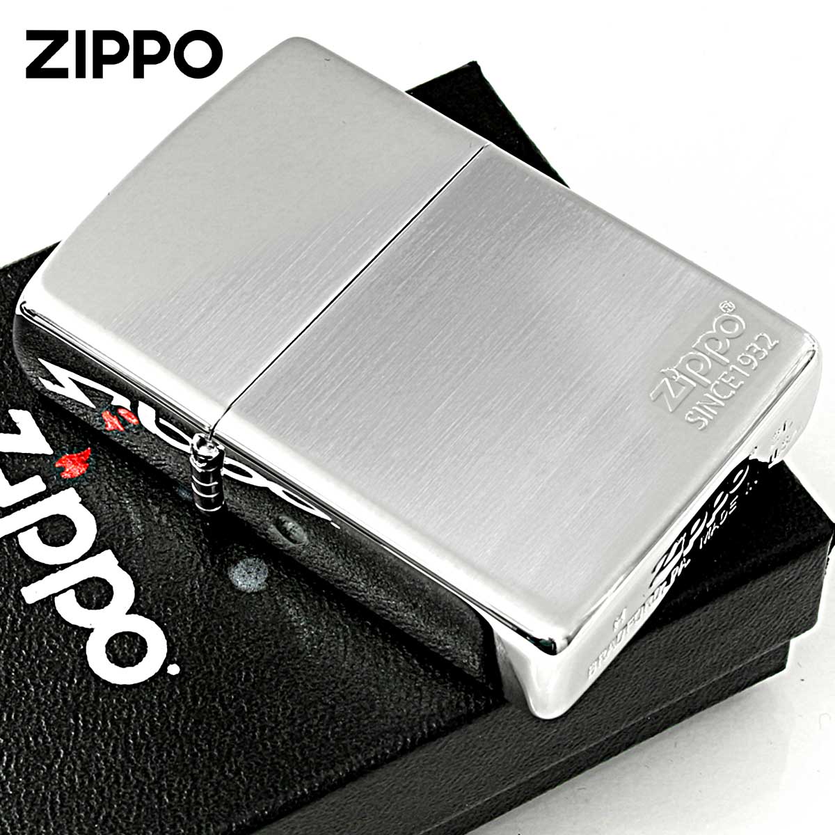 Zippo ジッポー プラチナコーティング ジッポ ロゴ つや消し サテーナ PLATINUM Coating MFZ_PTS メール便可