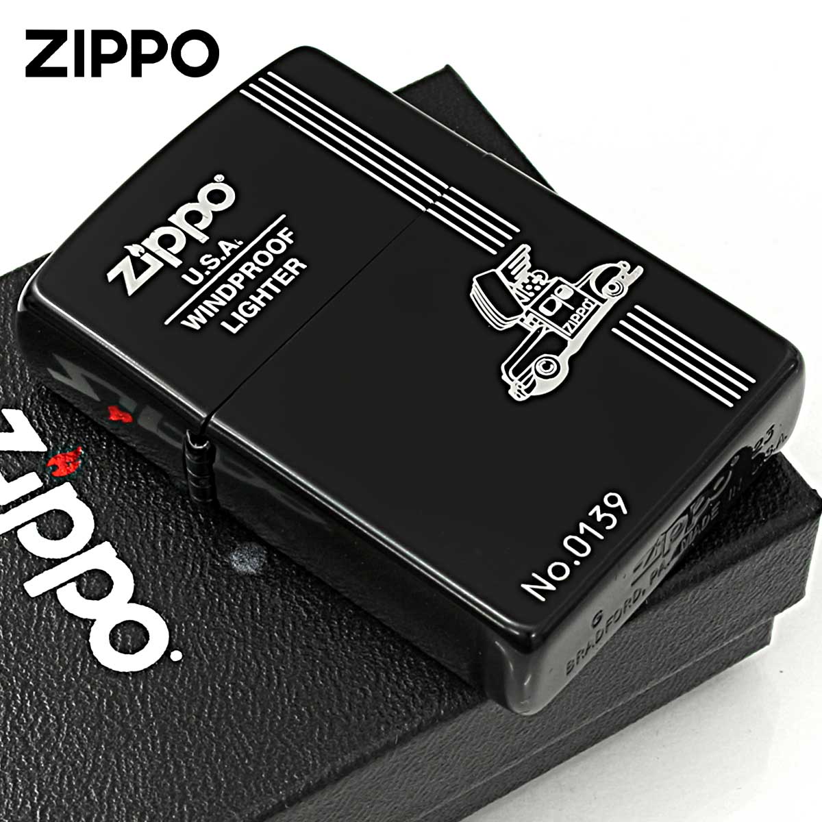 Zippo ジッポー ジッポ カー 宣伝車 クラッシック ZIPPO CAR ブラックマット シリアル番号 MBKS_ZPC