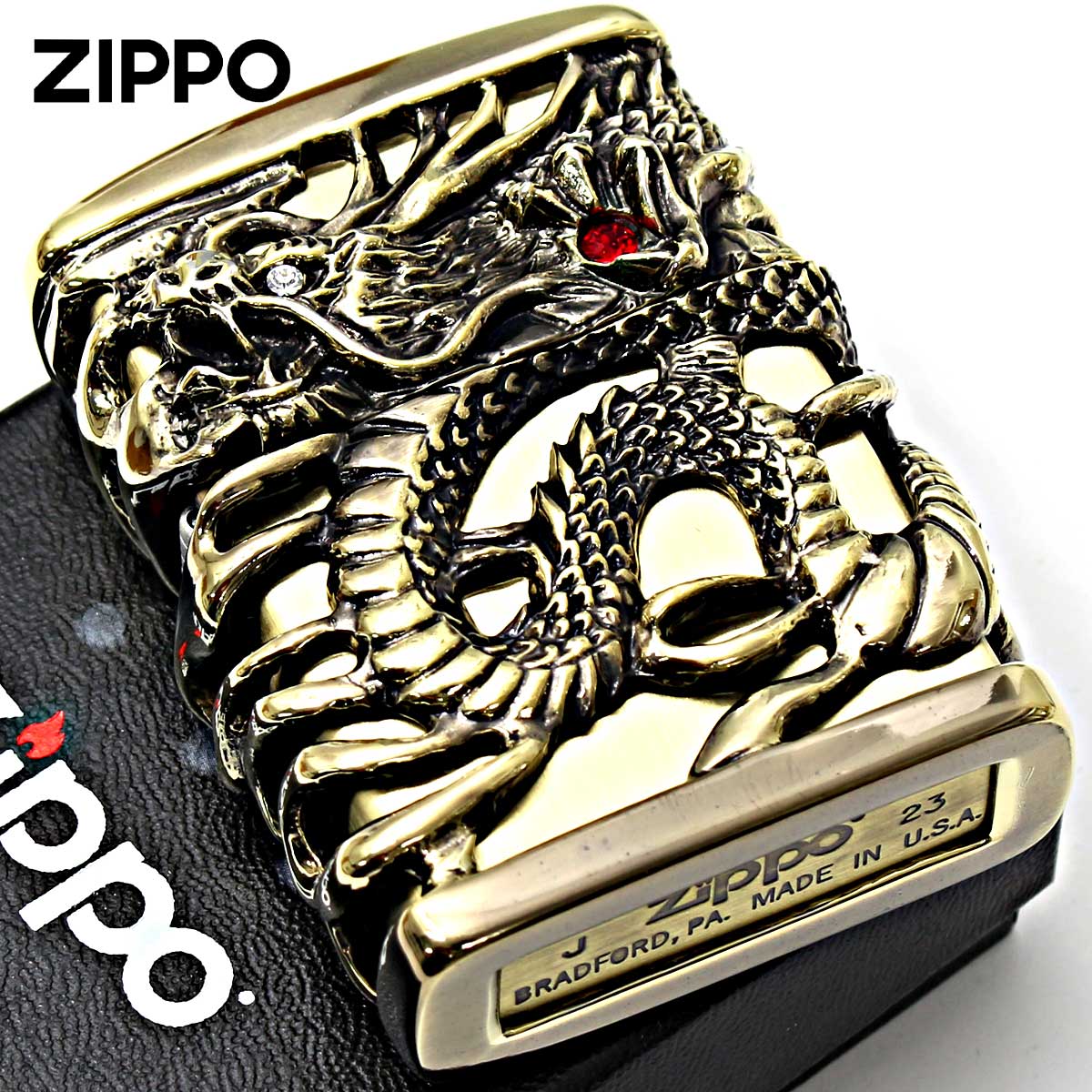 Zippo ジッポー フルメタル ジャケット 天龍 ドラゴン 二 TR-BSF｜Zippo専門店フラミンゴ：本店