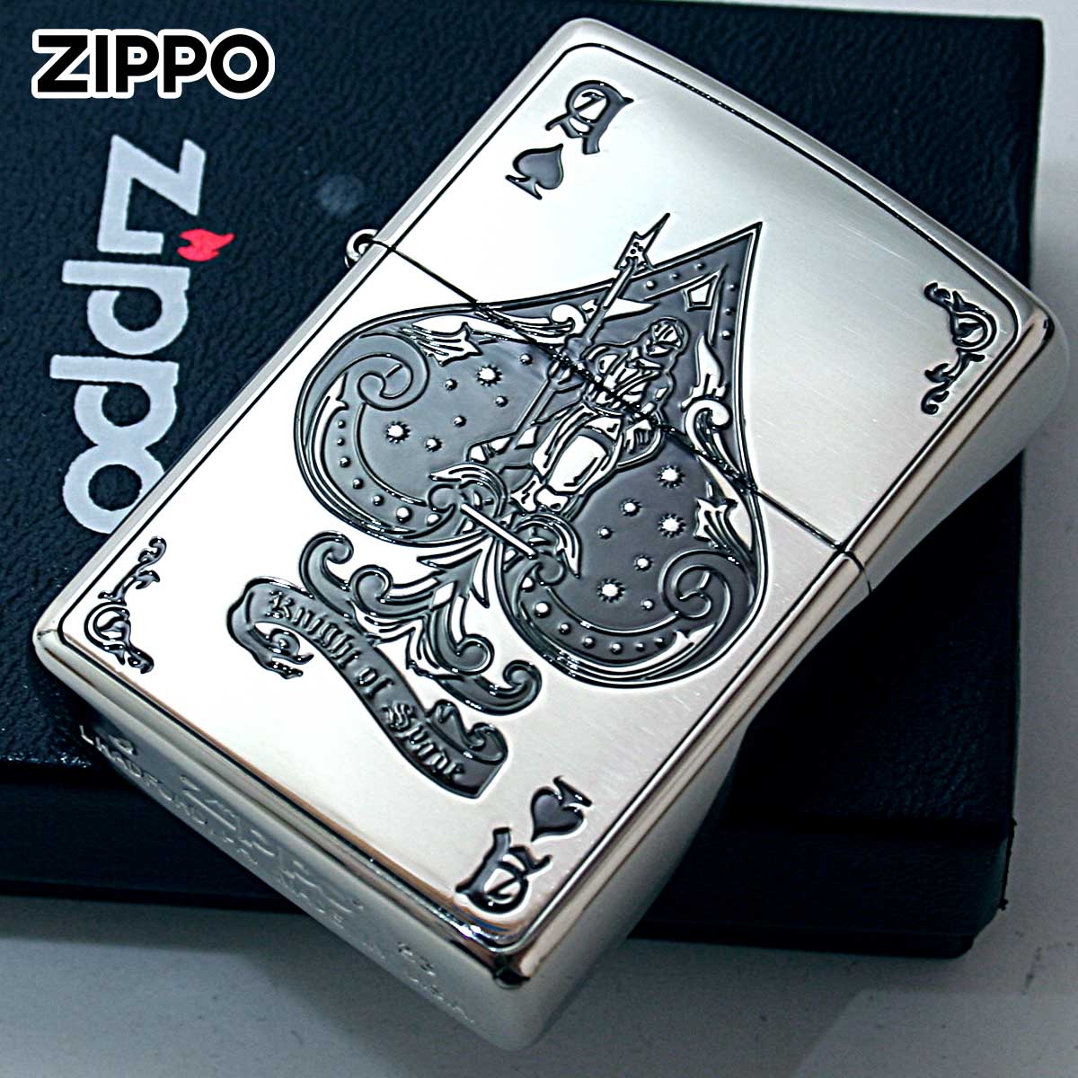 Zippo ジッポー デビル トランプ スペード シルバー Devil Trump 1201S285