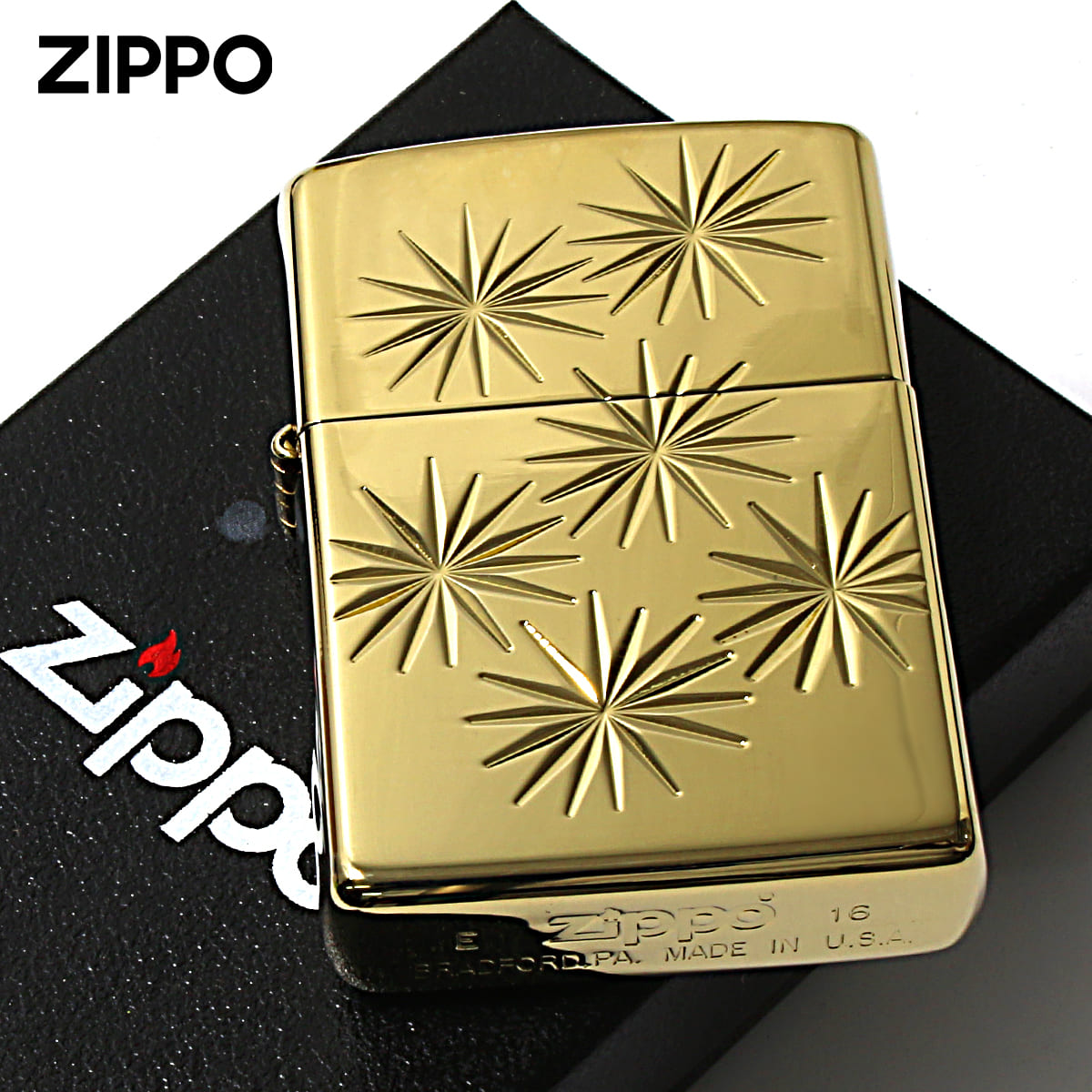 Zippo ジッポー 和柄 金チタンZ Japan classic of engrave ＃6 メール便可｜Zippo専門店フラミンゴ：本店