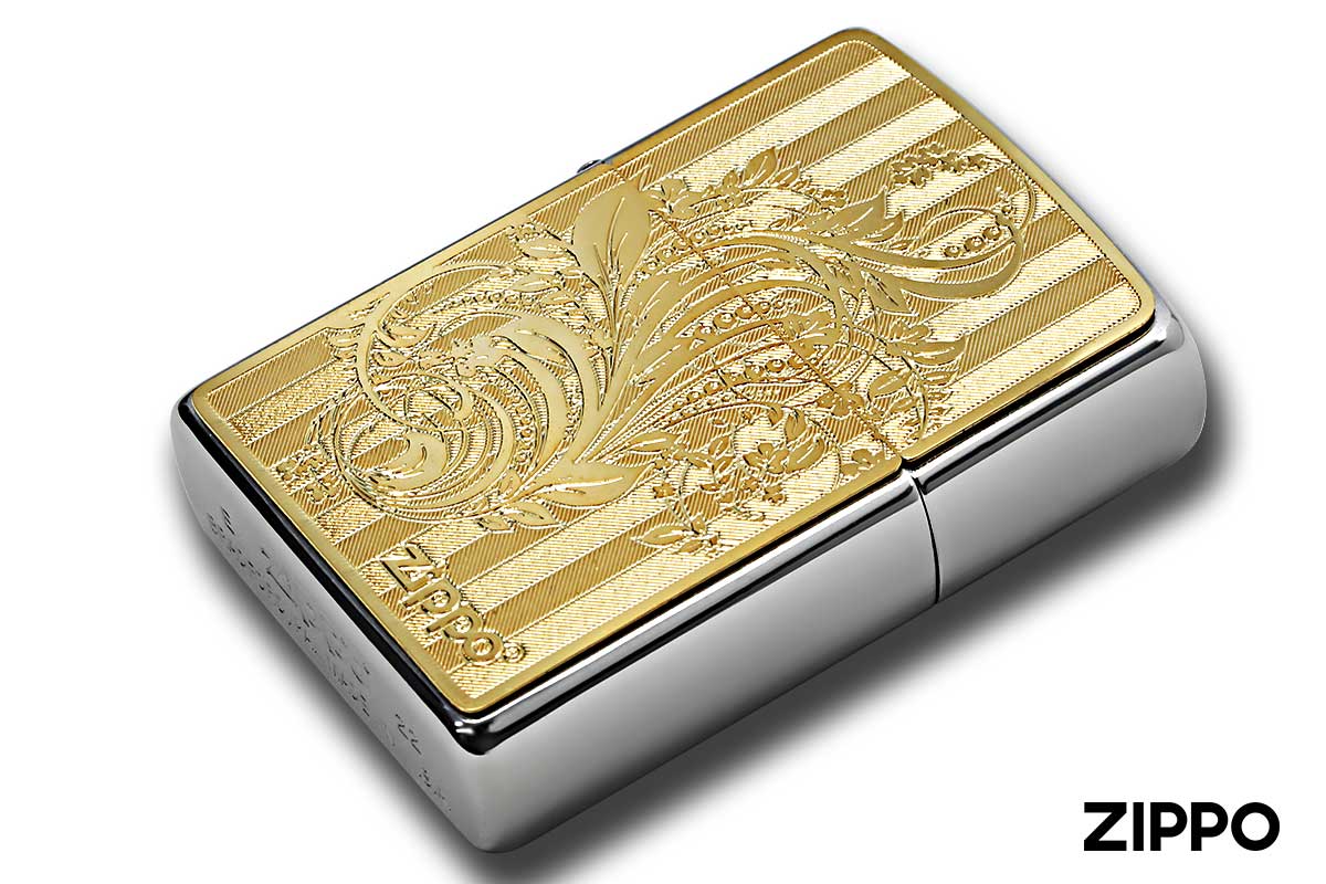 Zippo ジッポー 200 Metal Gold Plate 真鍮板メタル ゴールドプレート