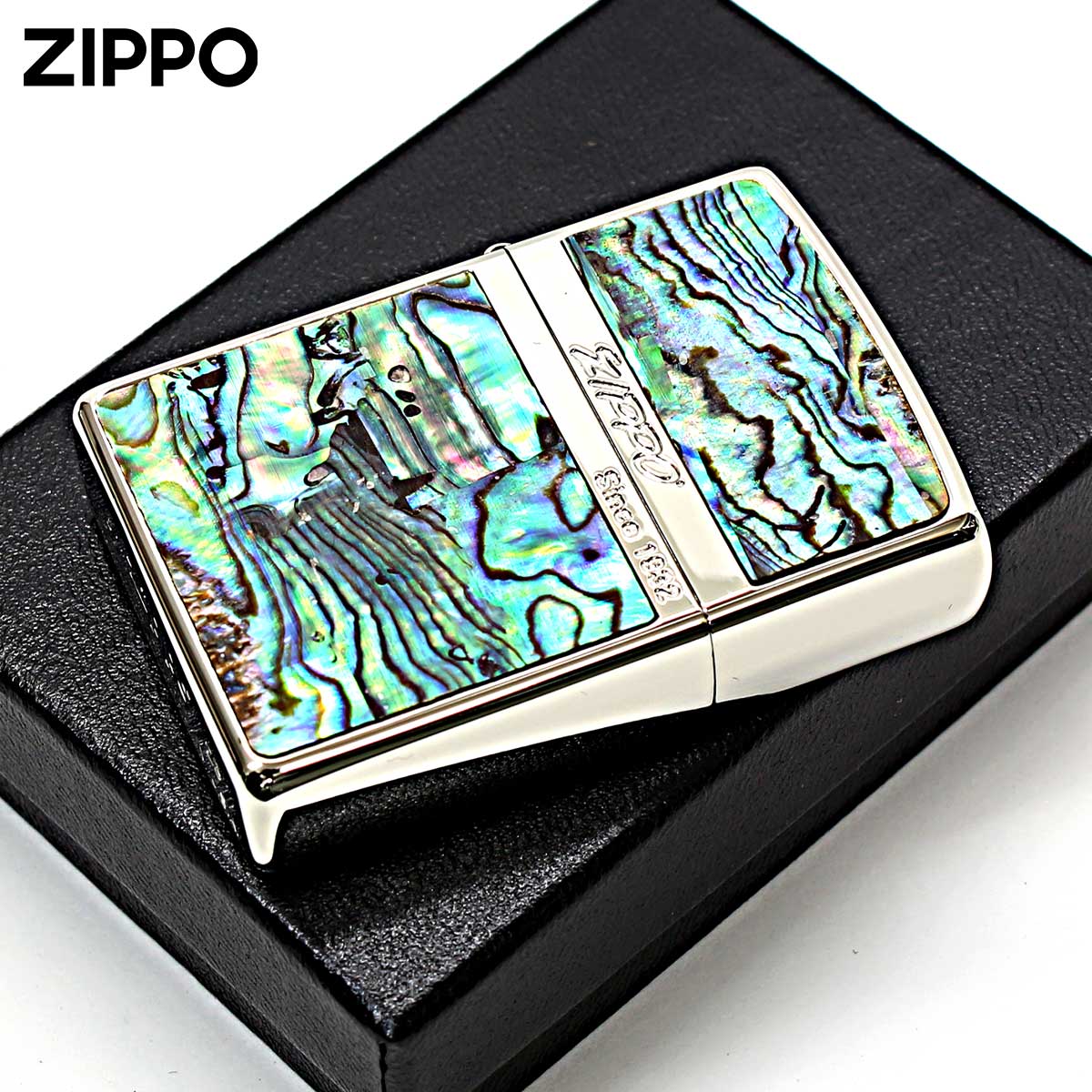 Zippo ジッポー シェル カラーライン 貝 両面加工 ホワイト SHELL LINE  WH