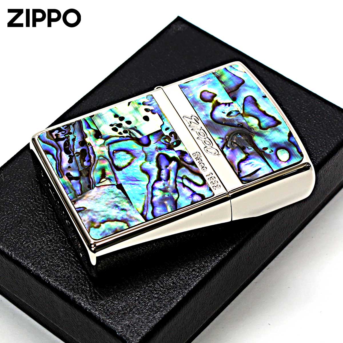 Zippo ジッポー シェル カラーライン 貝 両面加工 レッド SHELL LINE  RD