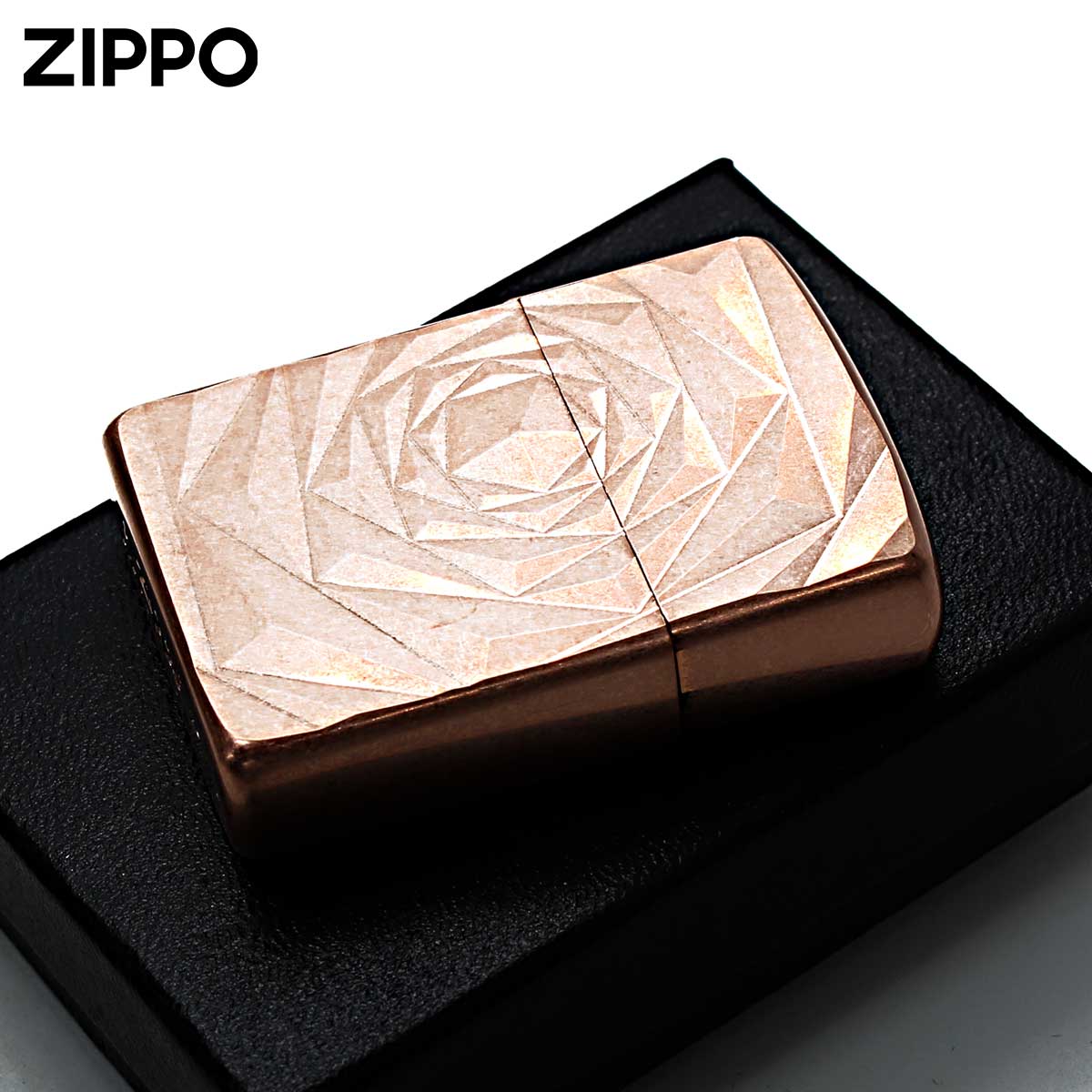 Zippo ジッポー アーマー ローズ 薔薇 バラ カッパー バレル加工 ARMOR Shimmer Rose Cバレル