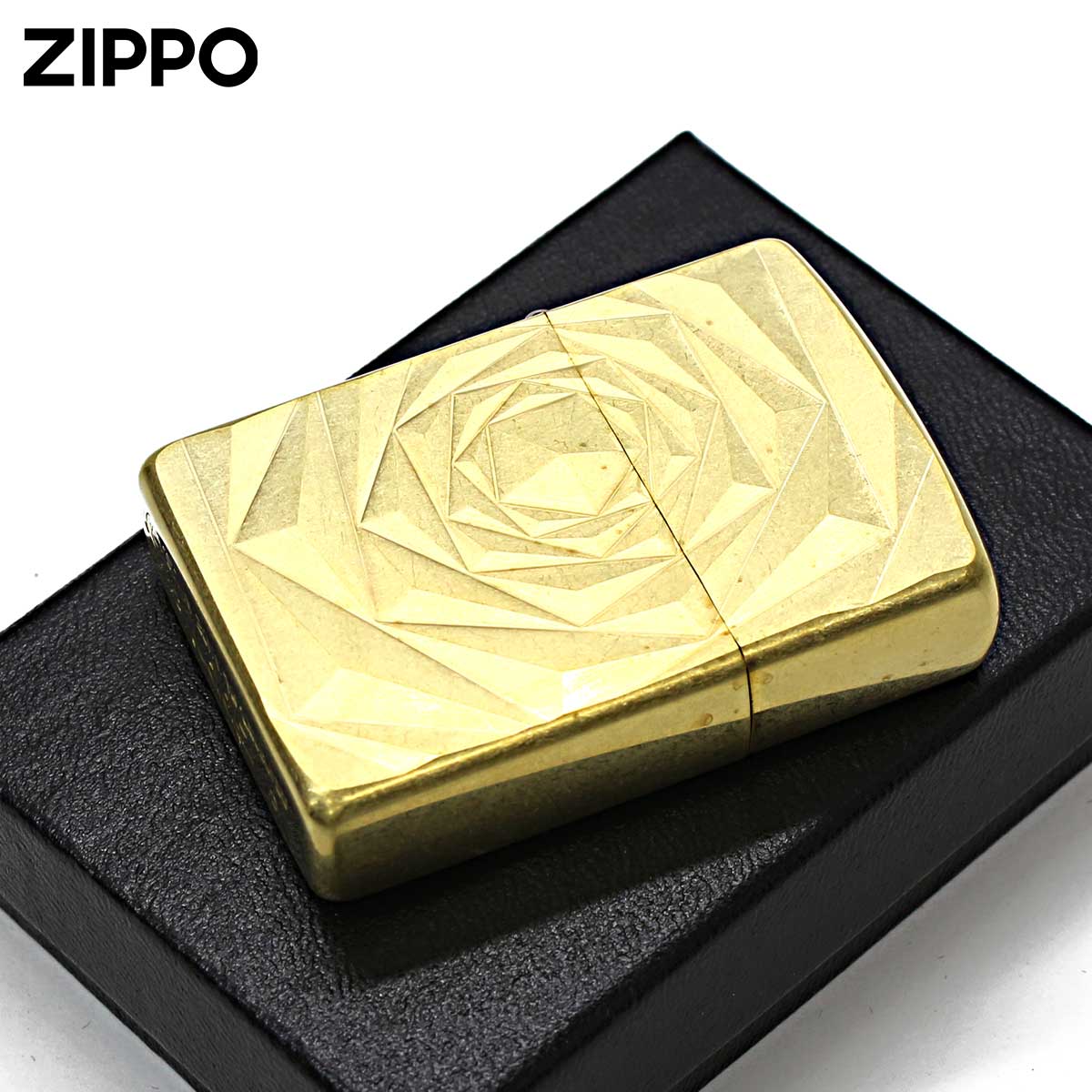 Zippo ジッポー アーマー ローズ 薔薇 バラ ブラス バレル加工 ARMOR Shimmer Rose Bバレル