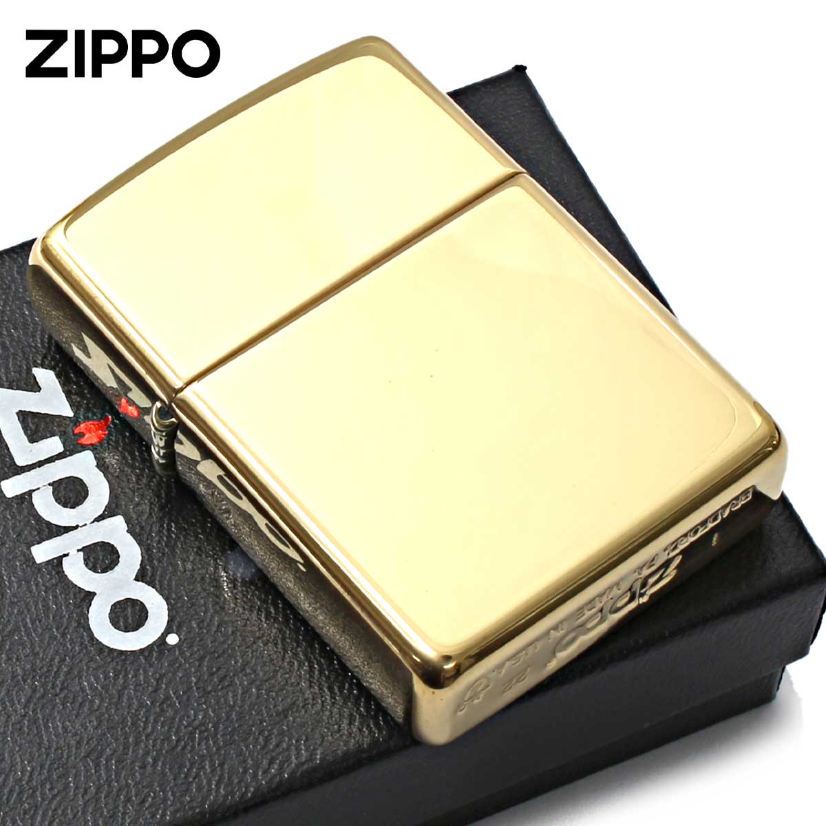 Zippo ジッポー アーマー 無地 真鍮無垢 ブラス 鏡面 ハイポリッシュブラス ARMOR High Polish Brass No.169  メール便可｜Zippo専門店フラミンゴ：本店