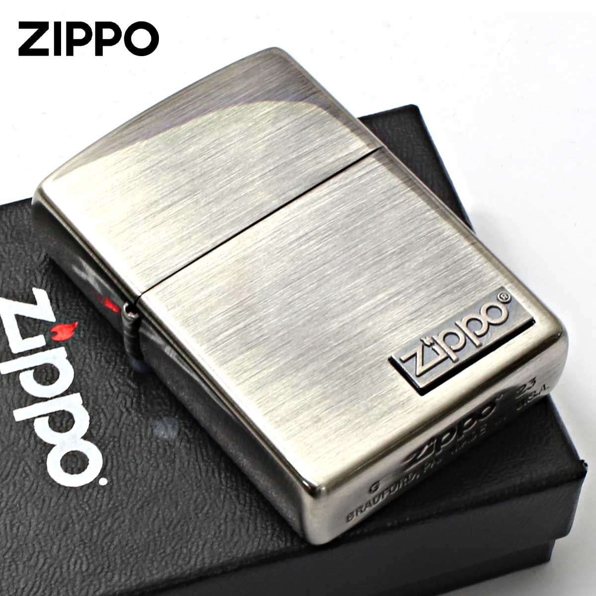 Zippo ジッポー ロゴ メタル ZIPPO LOGO METAL 202M-Z メール便可