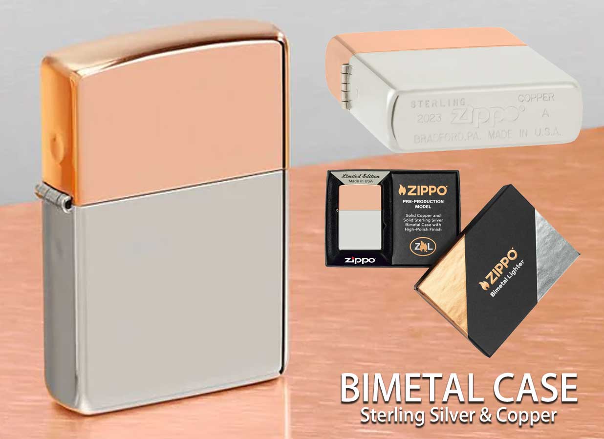 Zippo ジッポー 限定生産 BIMETAL Sterling Silver & Copper 