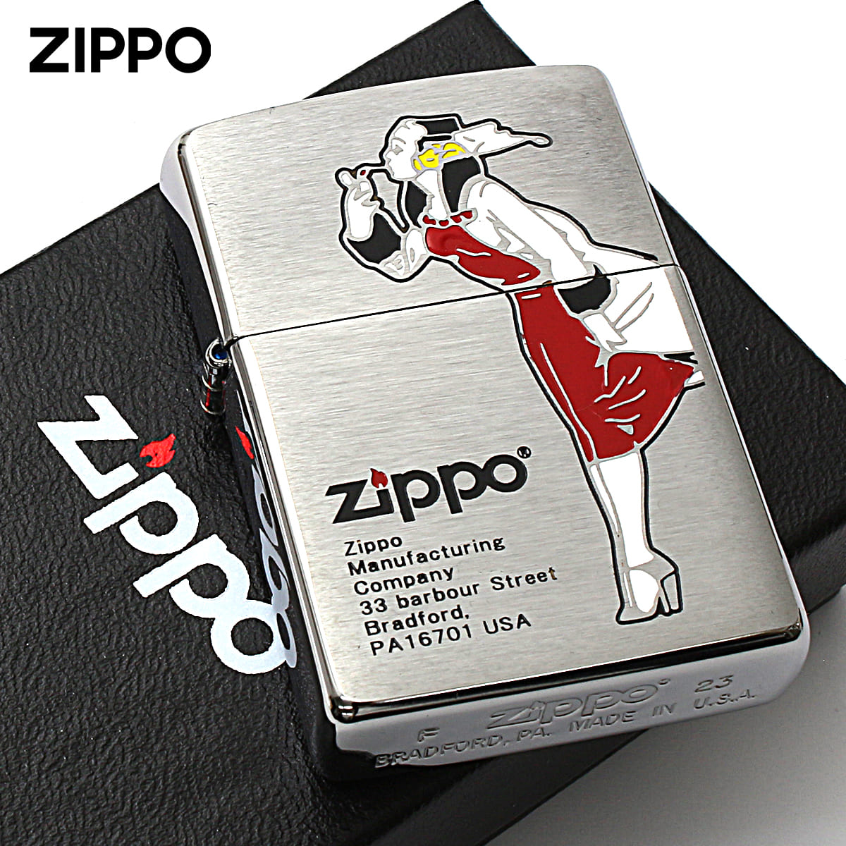 ZIPPO ウィンディー WINDY レッド ジッポーライター 200-WINDYRED/ホーム・ガーデン>喫煙具