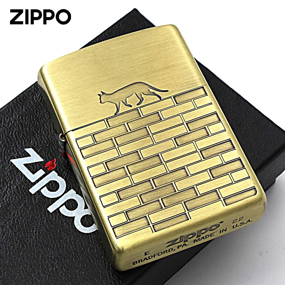 Zippo ジッポー ネコ 猫 Cat キャットウォーク ブラス CAT WALKS 2BS-CATW