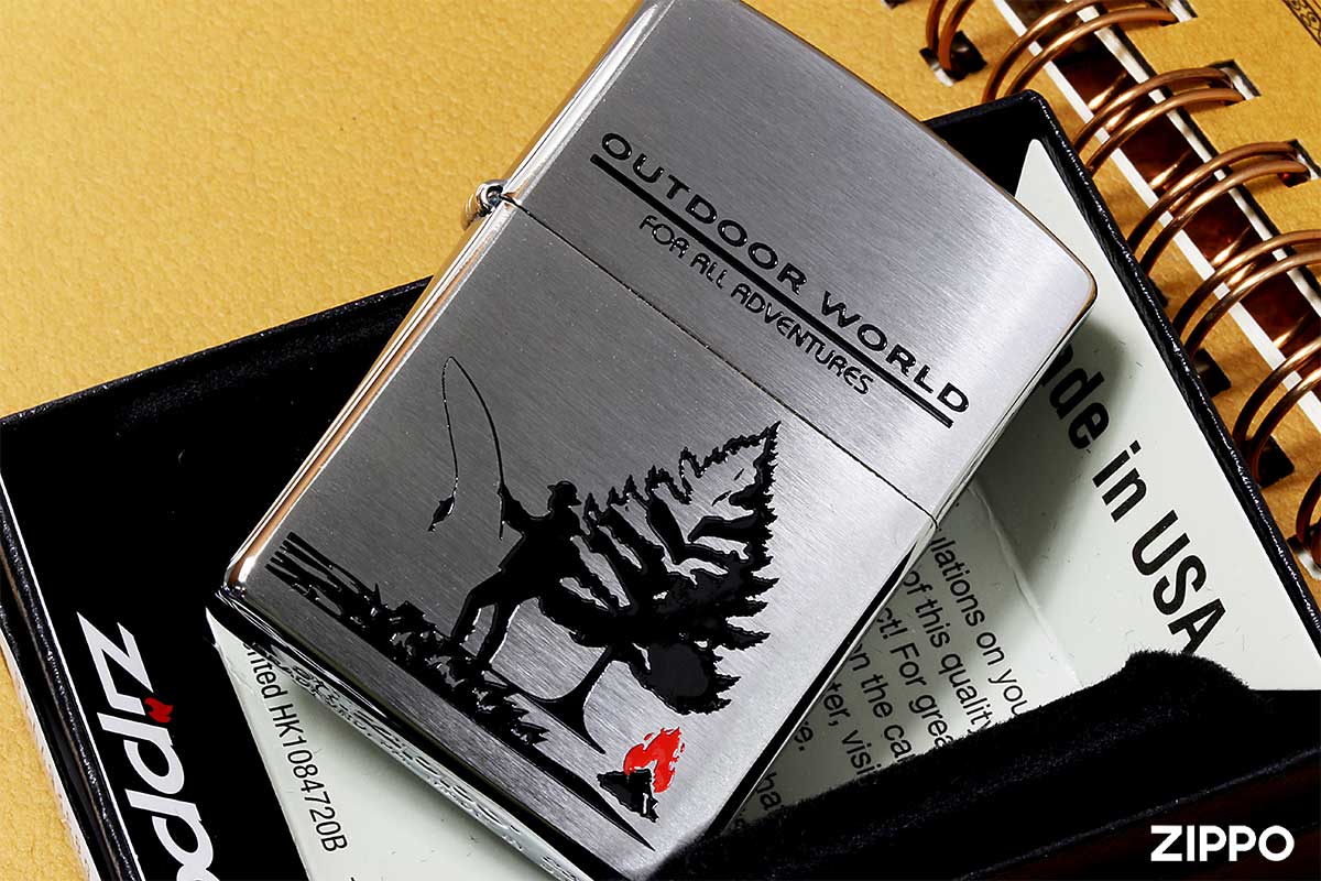 Zippo ジッポー フィシング 釣り 趣味の世界 ホビー ワールド HOBBY WORLD アウトドア 200DC-OW メール便可