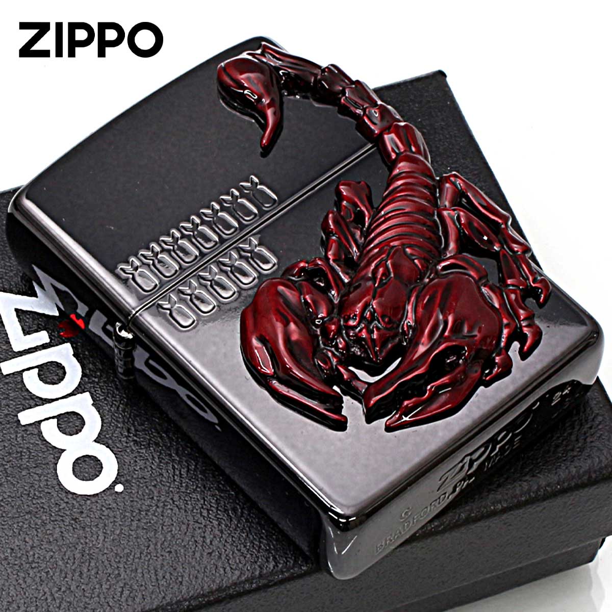 Zippo ジッポー 蠍 さそり ヴェノム スコーピオン ブラック レッド Venom Scorpion BK&RD