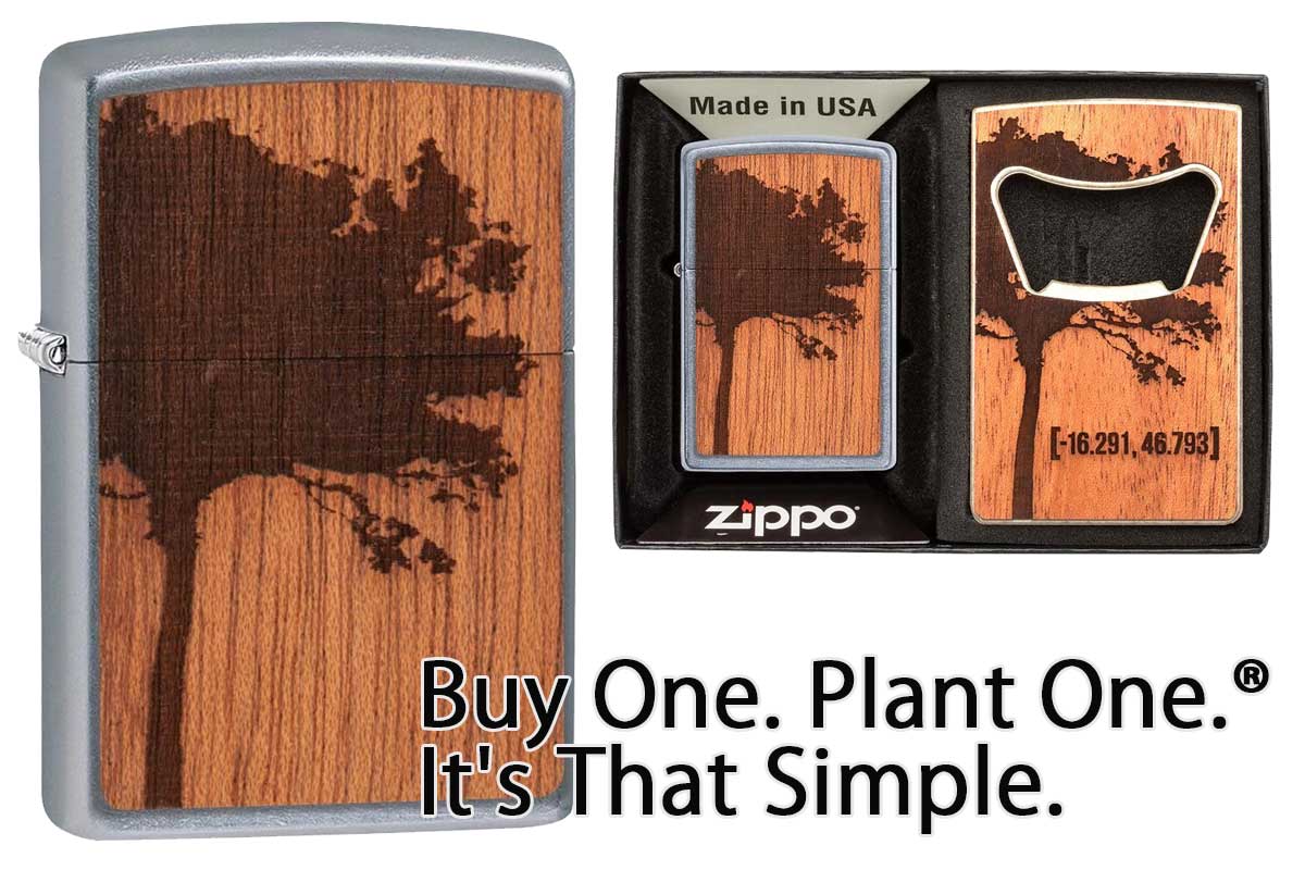 Zippo ジッポー WOODCHUCK USA Lighter & Bottle Opener Gift Set
