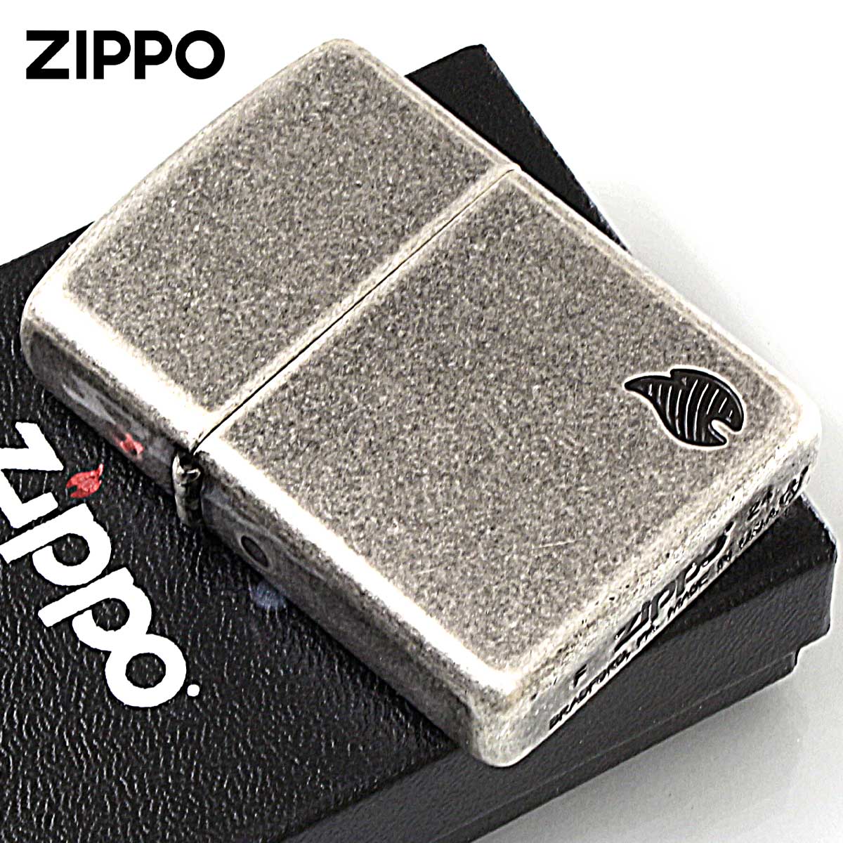 Zippo ジッポー アーマー 炎 アイコンフレーム ARMOR Flame アンティークシルバー 46399