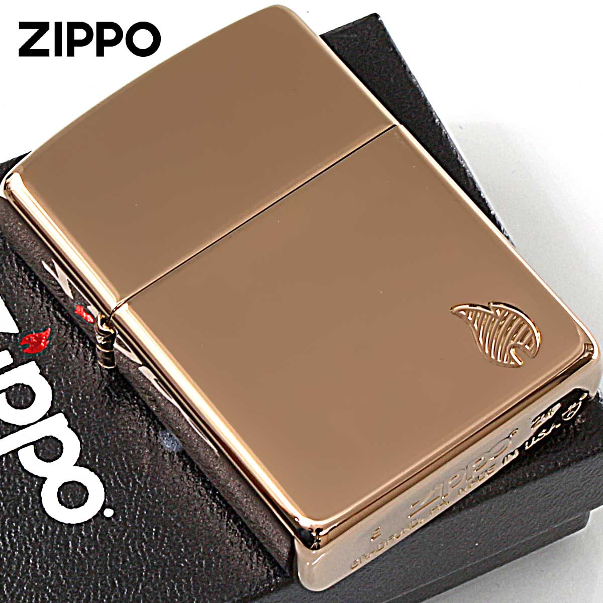 Zippo ジッポー アーマー 炎 アイコンフレーム ARMOR Flame ローズゴールド 46401