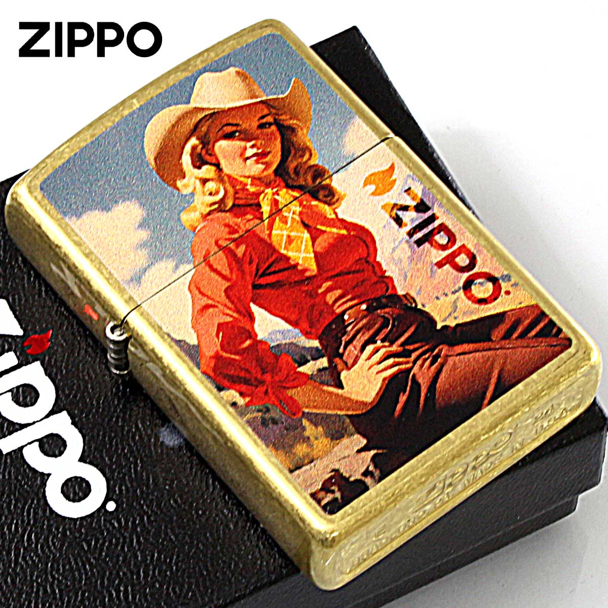 Zippo ジッポー カウガール 牧場主 ウエスタン cowgirl Rancher 西部風 46248 メール便可