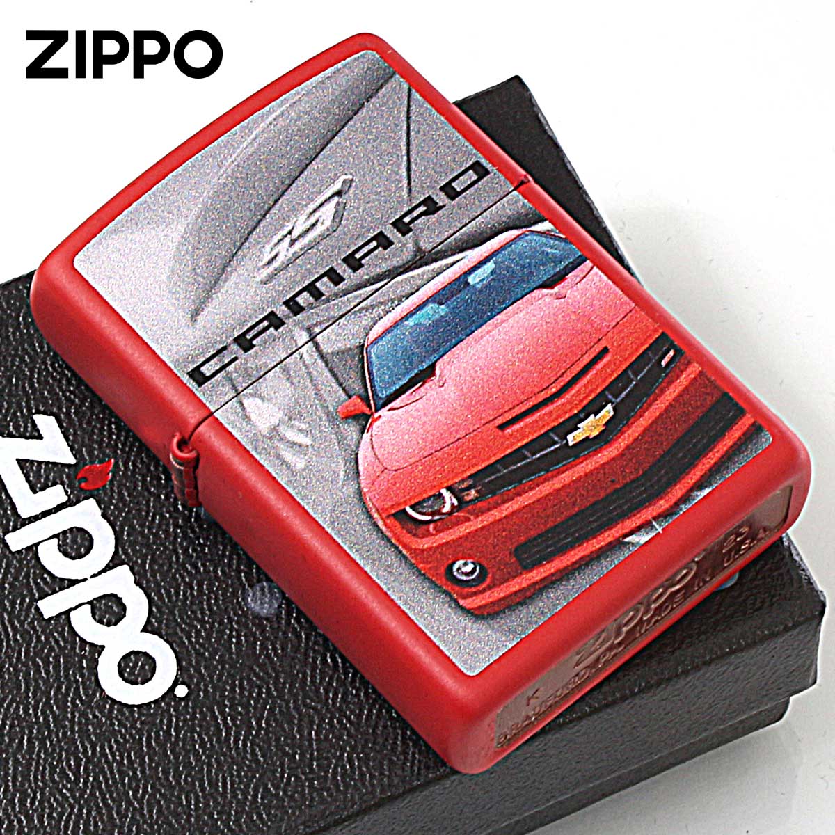 Zippo ジッポー シボレー カマロ ゼネラルモーターズ アメリカ 自動車 Chevrolet CAMARO 公式ライセンス品 46304 メール便可